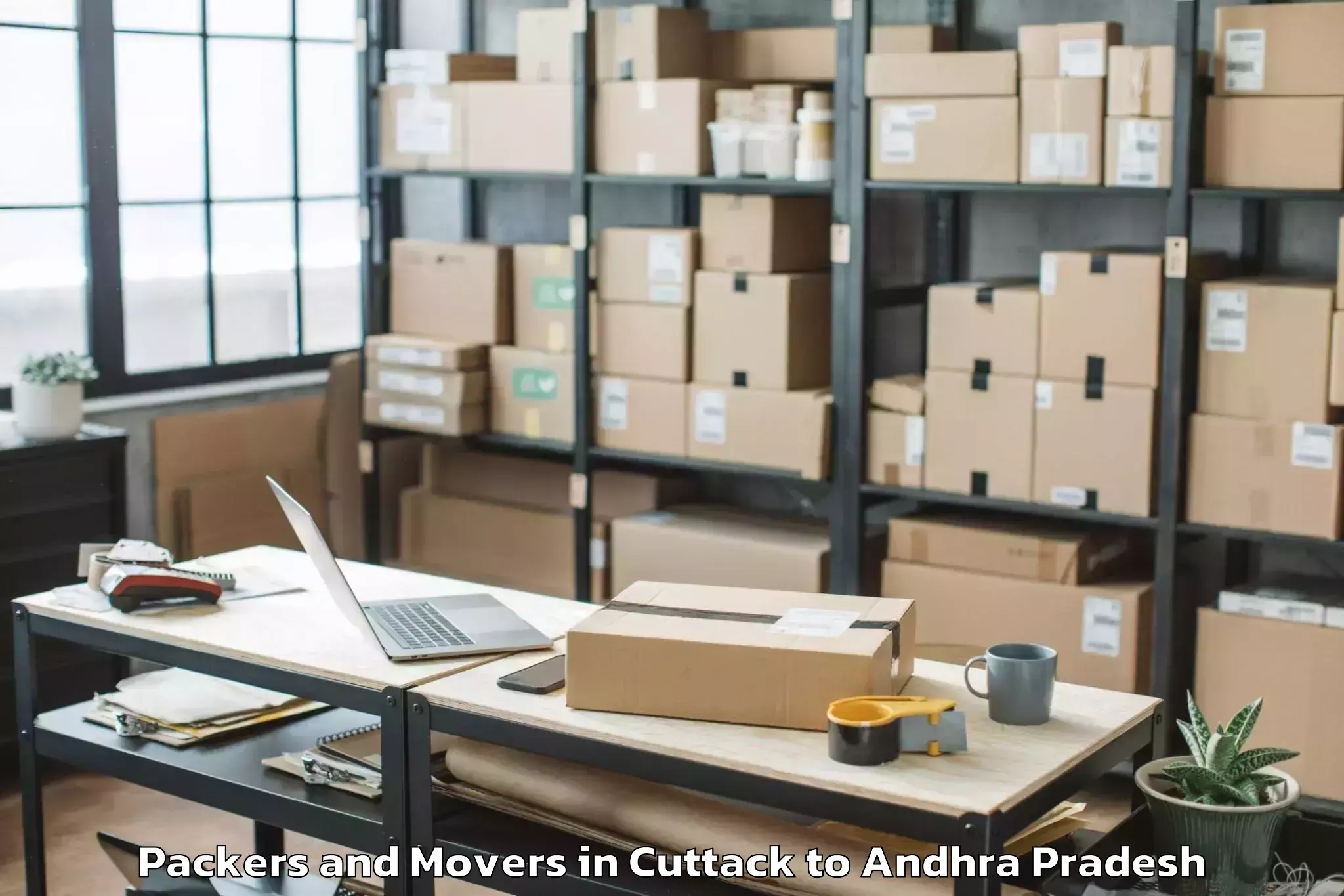 Trusted Cuttack to Peddapuram Packers And Movers